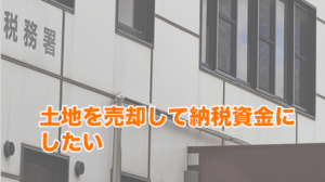 土地を売却して納税資金にしたい